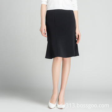 new  solid color professional skirt